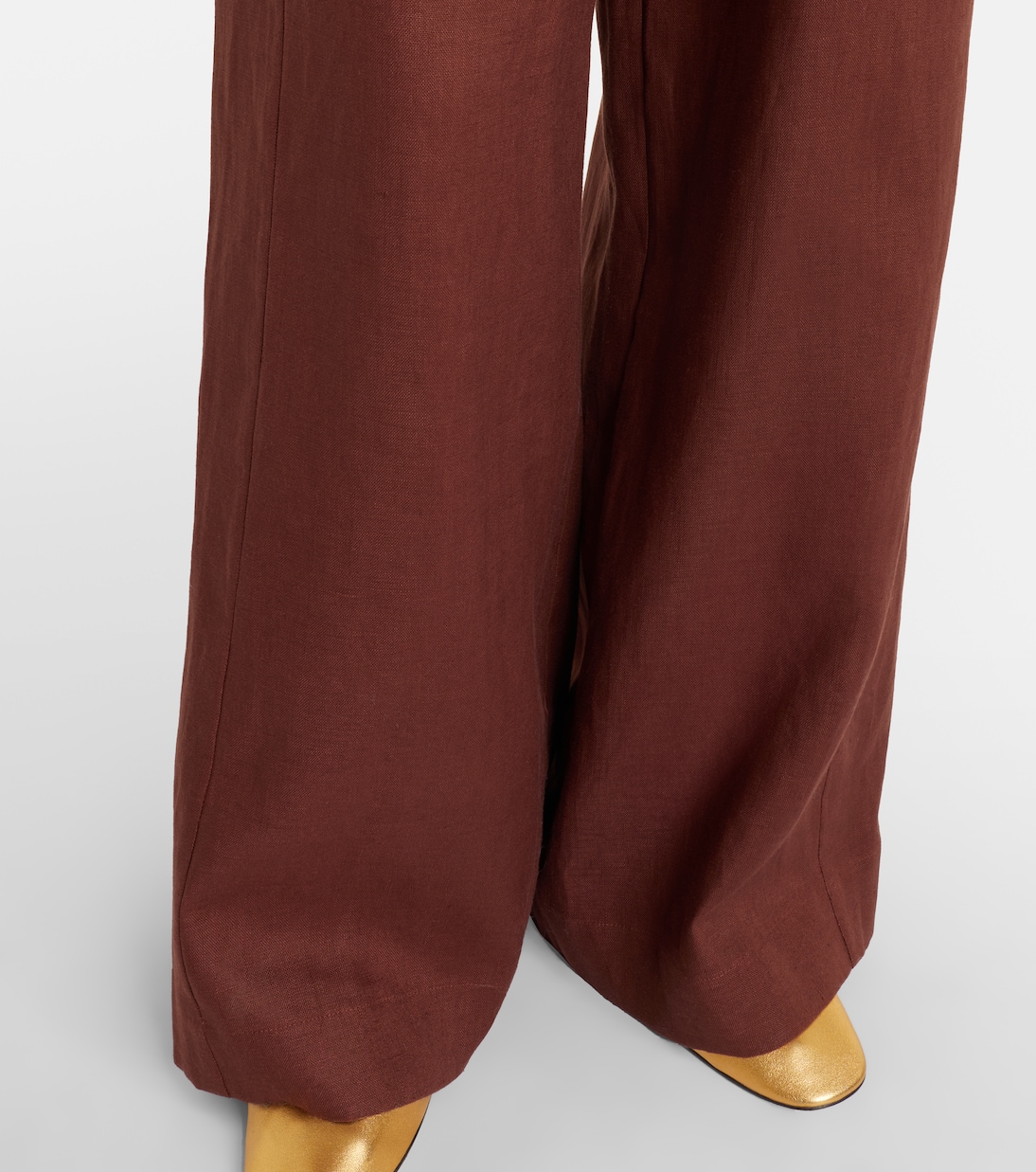 Parker high-rise linen wide-leg pants | Posse