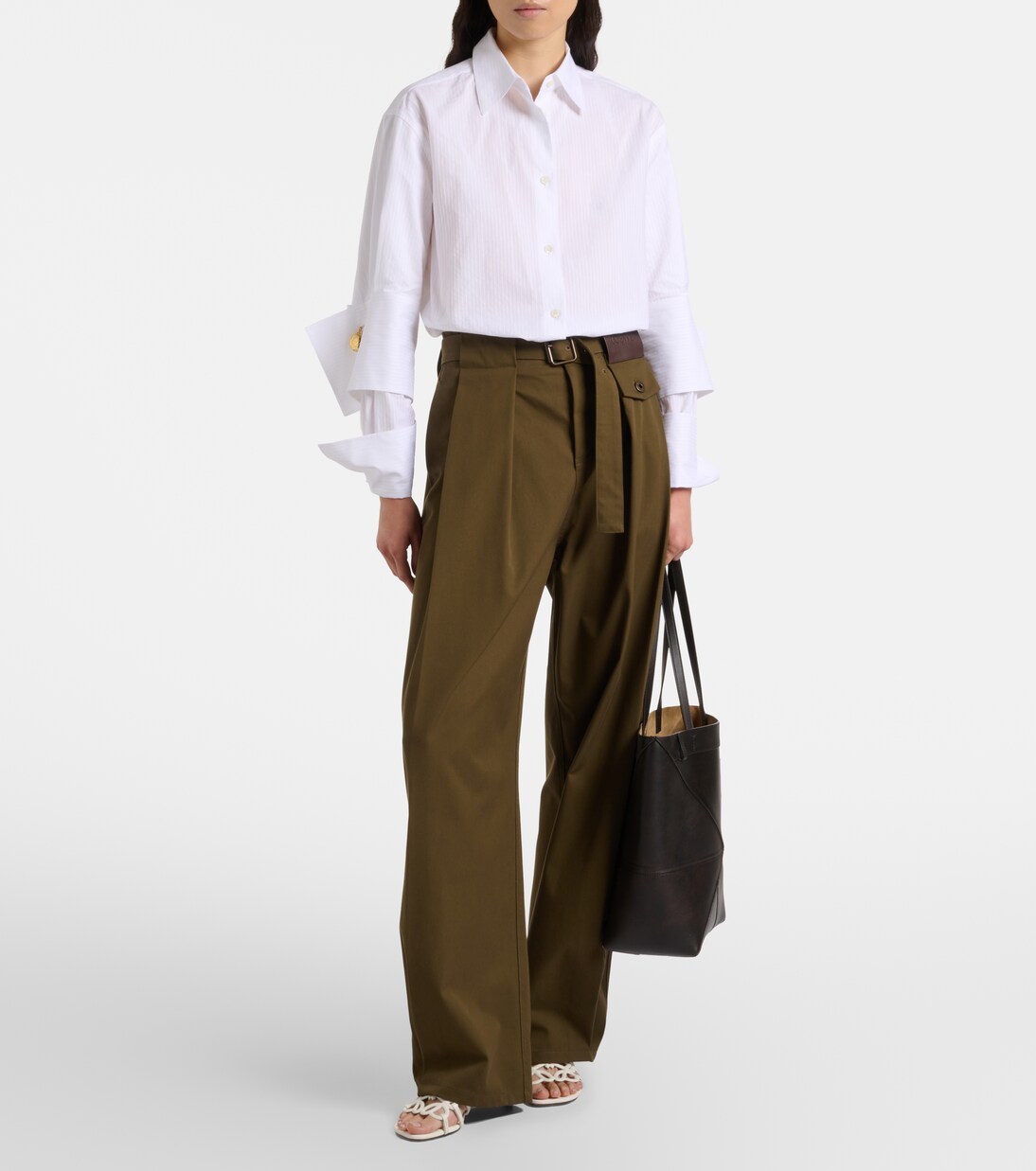 Petal Anagram leather mules | Loewe