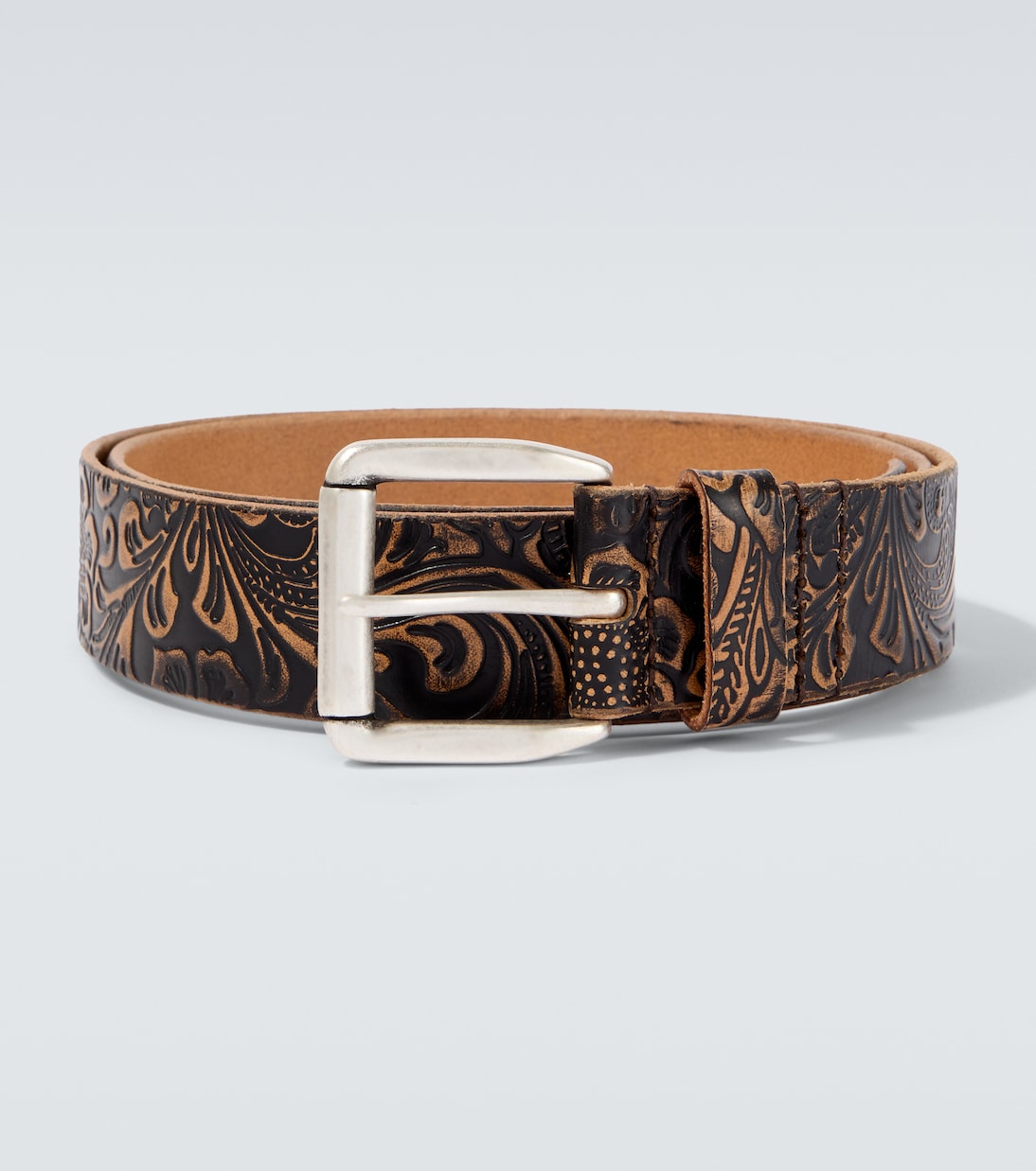 40mm paisley leather belt | Our Legacy