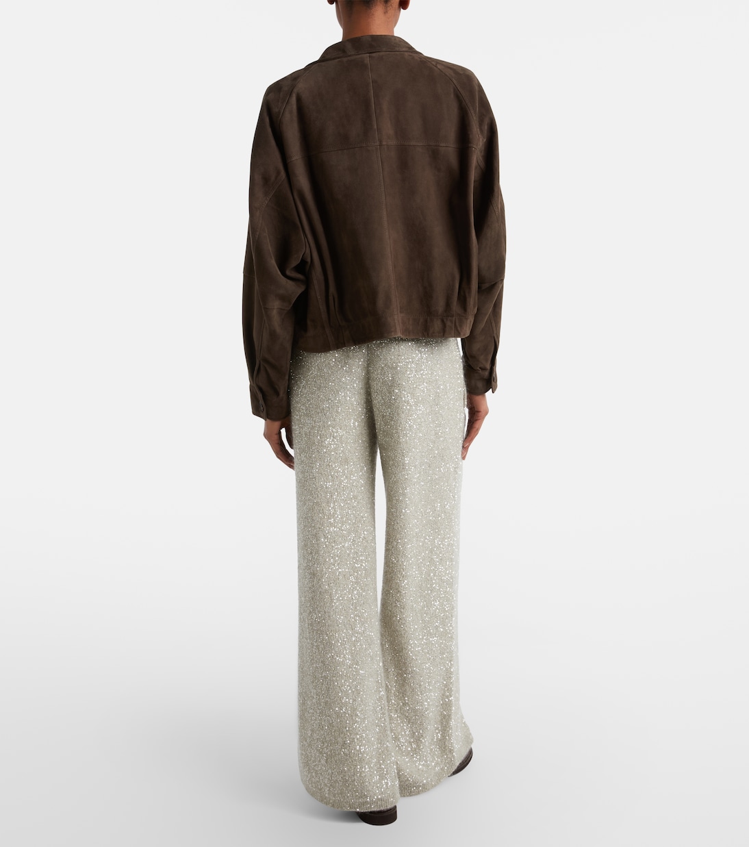 Weite Hose mit Pailletten | Brunello Cucinelli