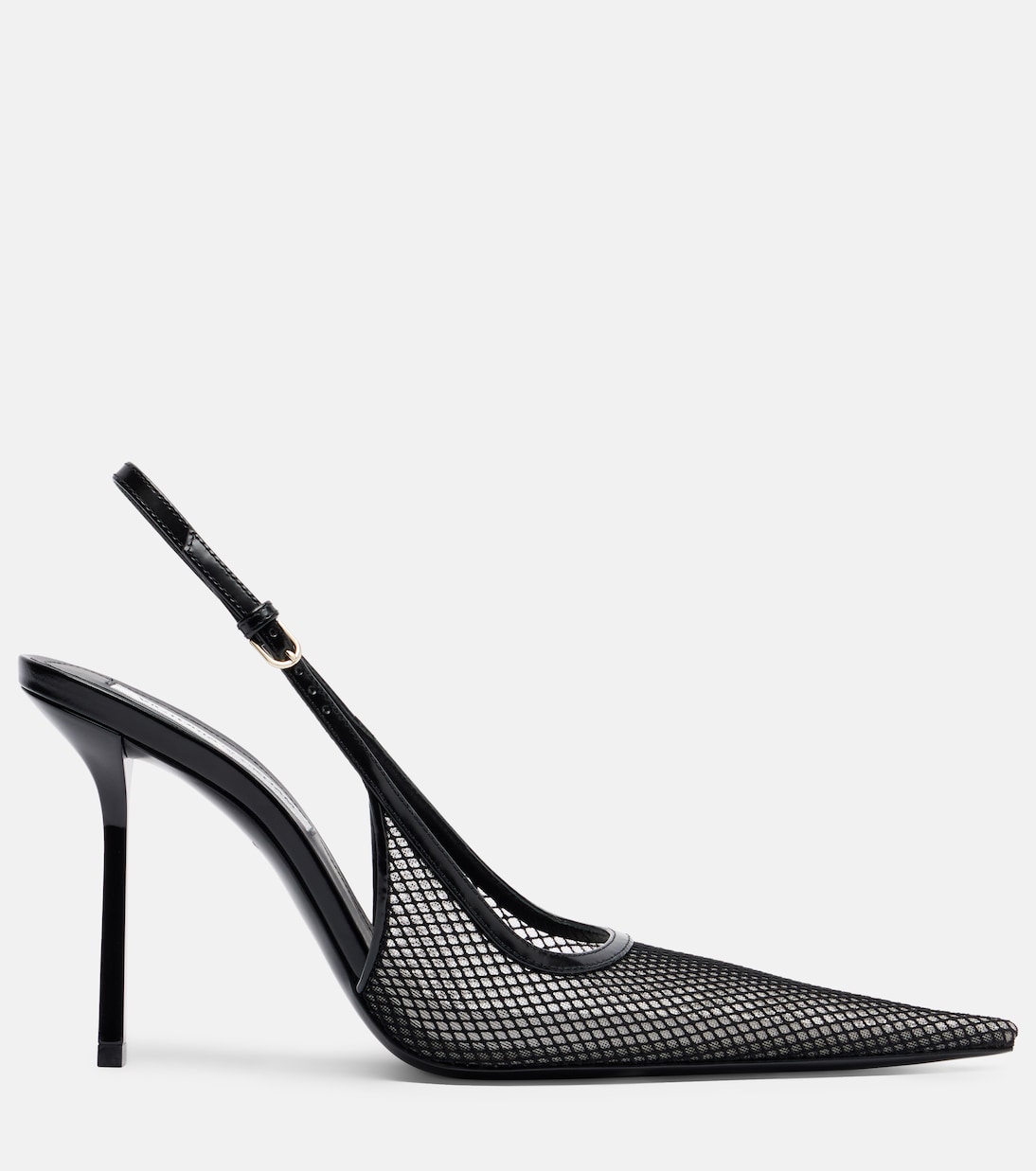 Leather-trimmed mesh slingback pumps | Victoria Beckham