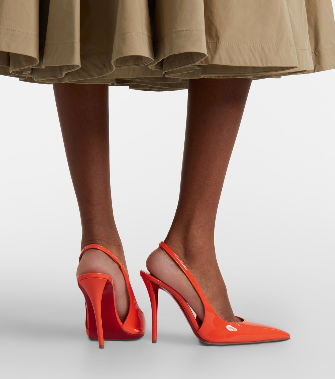 Escarpins slingback Miss Z en cuir verni | Christian Louboutin