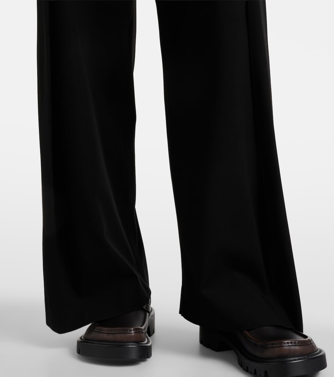 Belted wool wide-leg trousers | Loewe