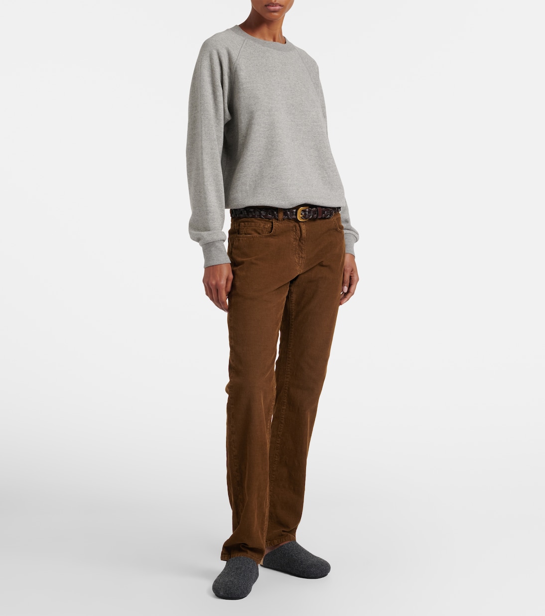 Bodhi cotton corduroy high-rise pants | The Row
