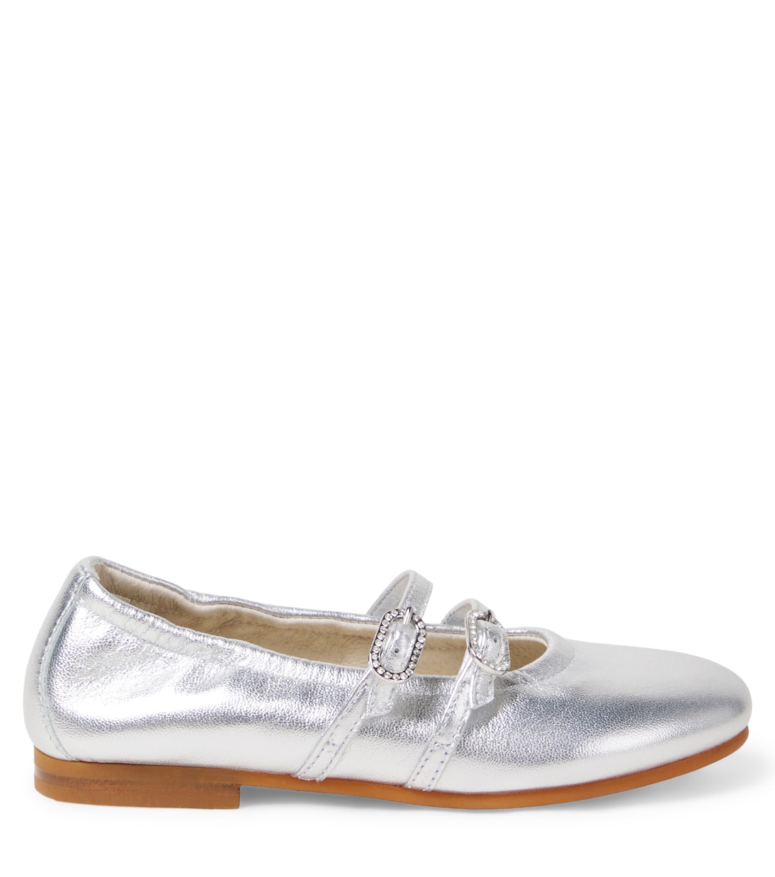 Bailarinas Mary Jane de piel metalizada | Il Gufo