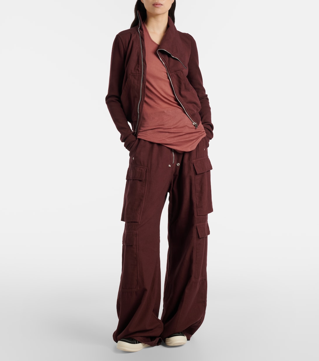 Vintage suede-trimmed canvas sneakers | Rick Owens