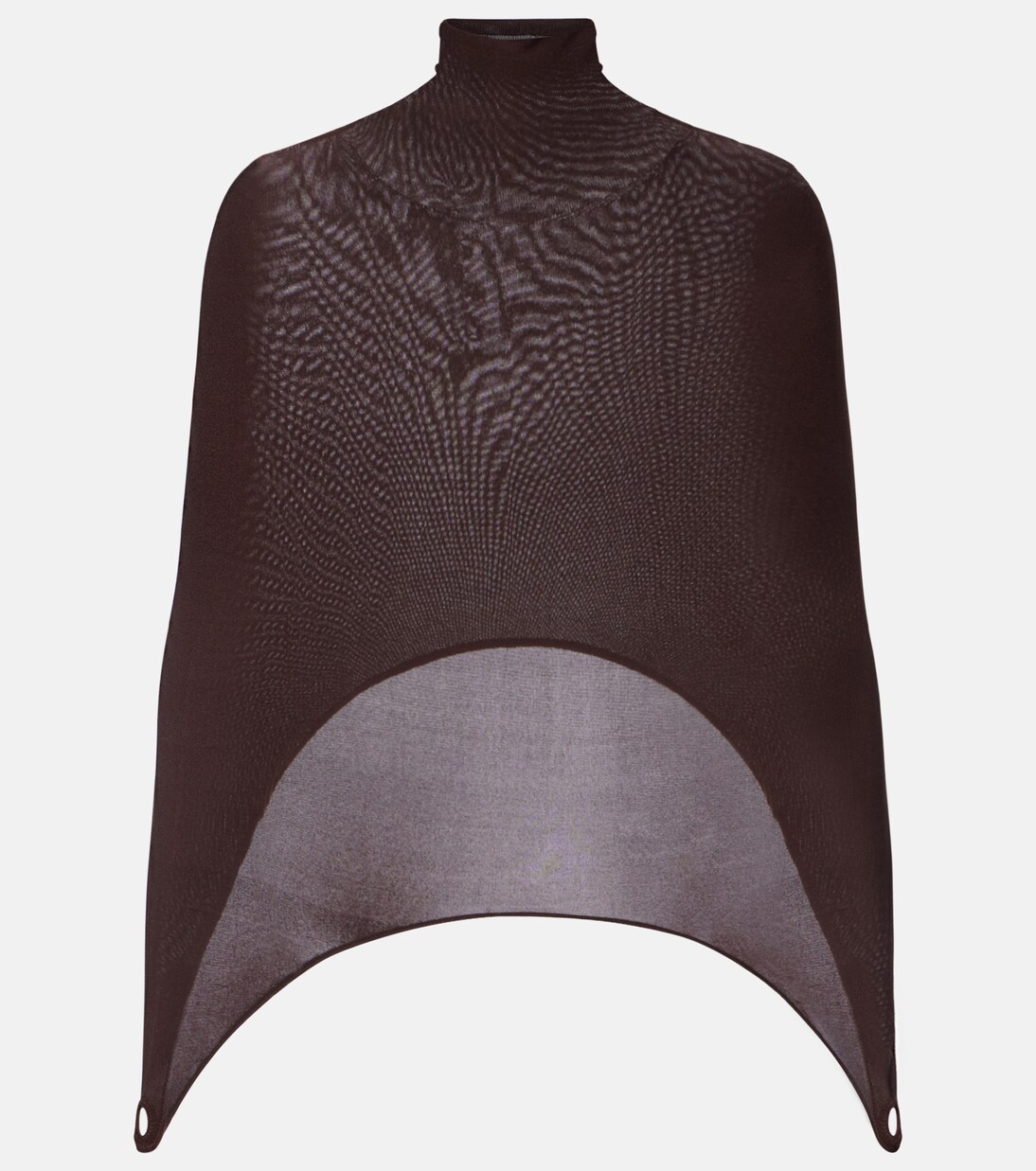 Open-back silk-blend turtleneck top | Alaïa