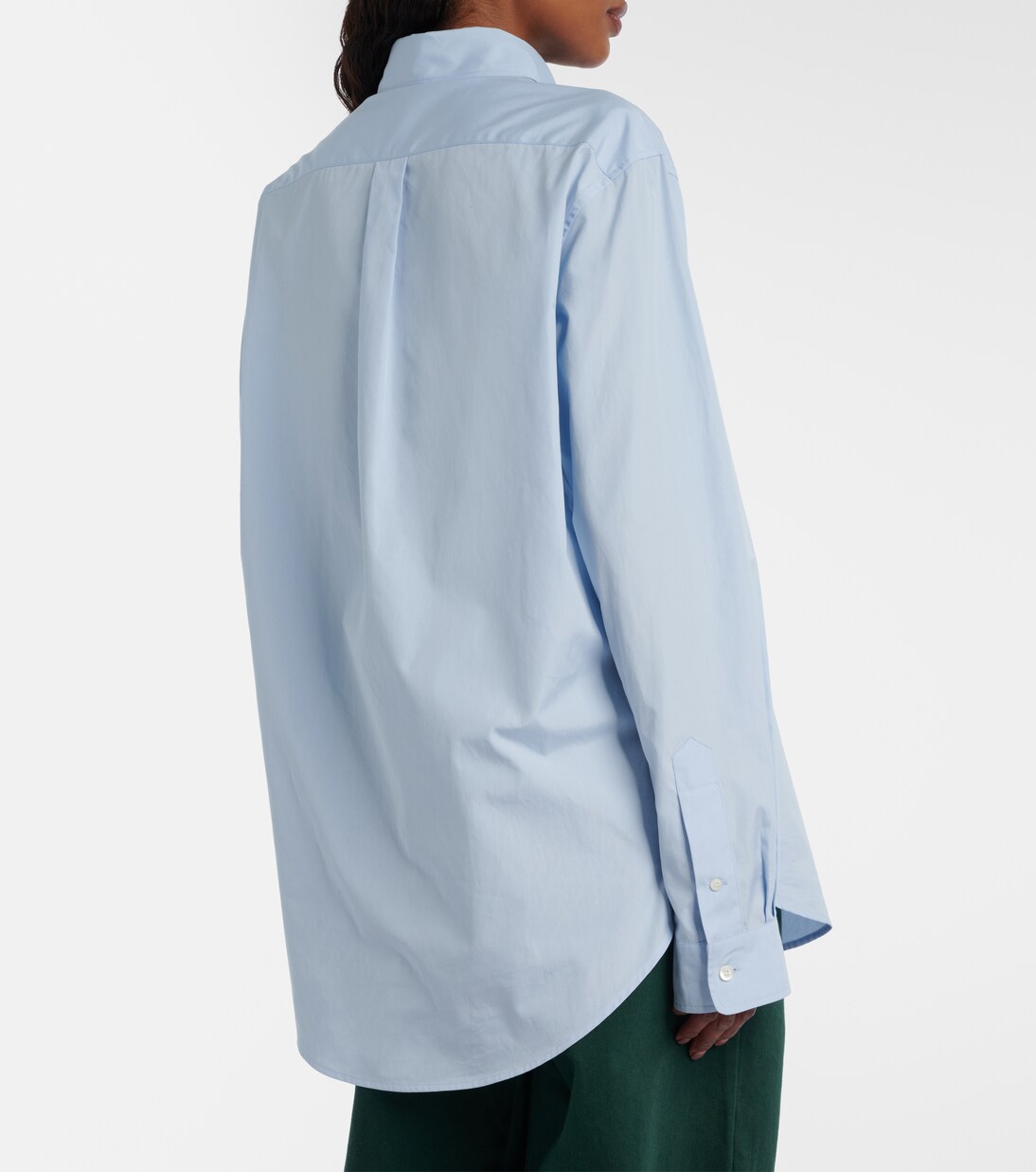 Camisa de popelín de algodón | Miu Miu