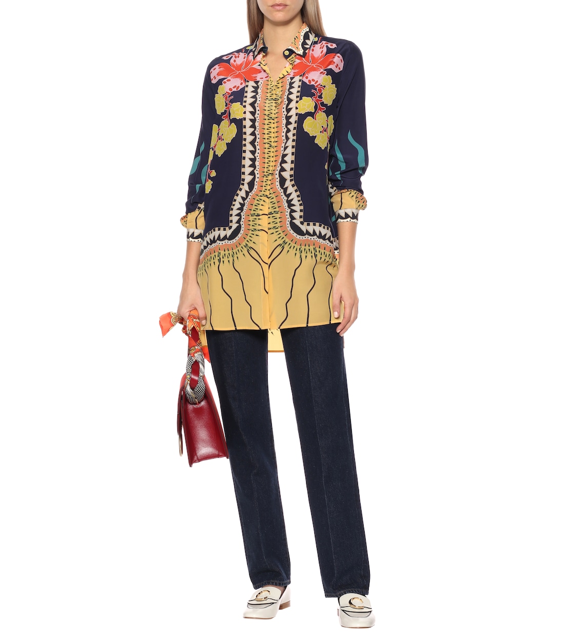 Printed silk blouse | Etro
