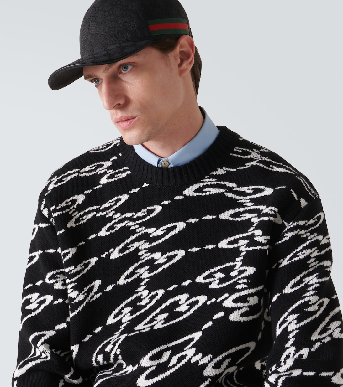 Baseballcap Web Stripe GG aus Canvas | Gucci