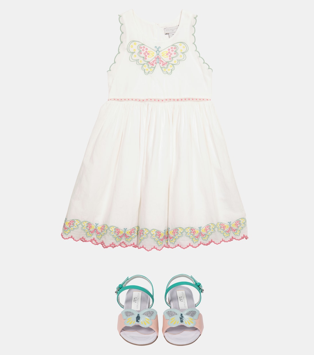 Embroidered cotton dress | Stella McCartney Kids