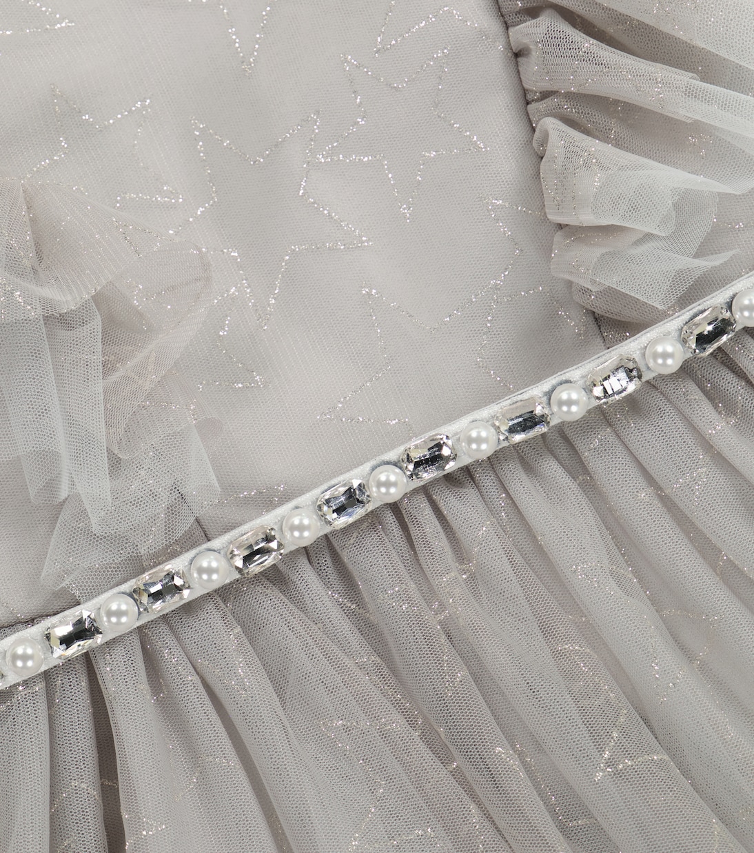 Abito in tulle con cristalli | Monnalisa