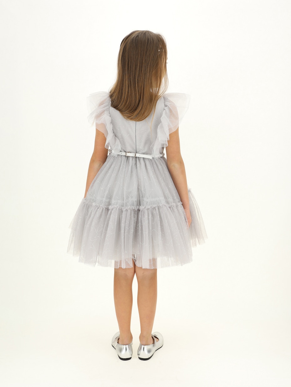 Abito in tulle con cristalli | Monnalisa