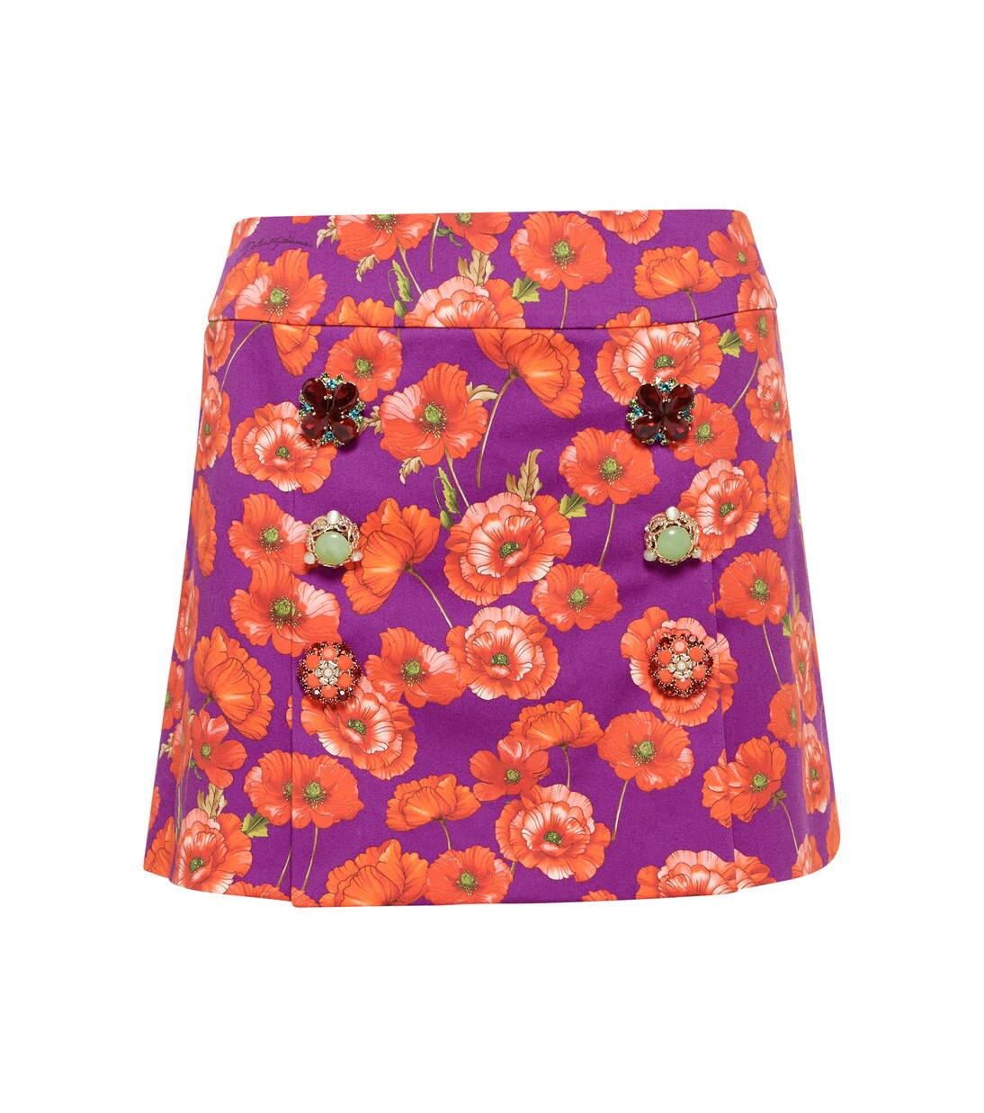 Verzierter Minirock aus Twill | Dolce&Gabbana