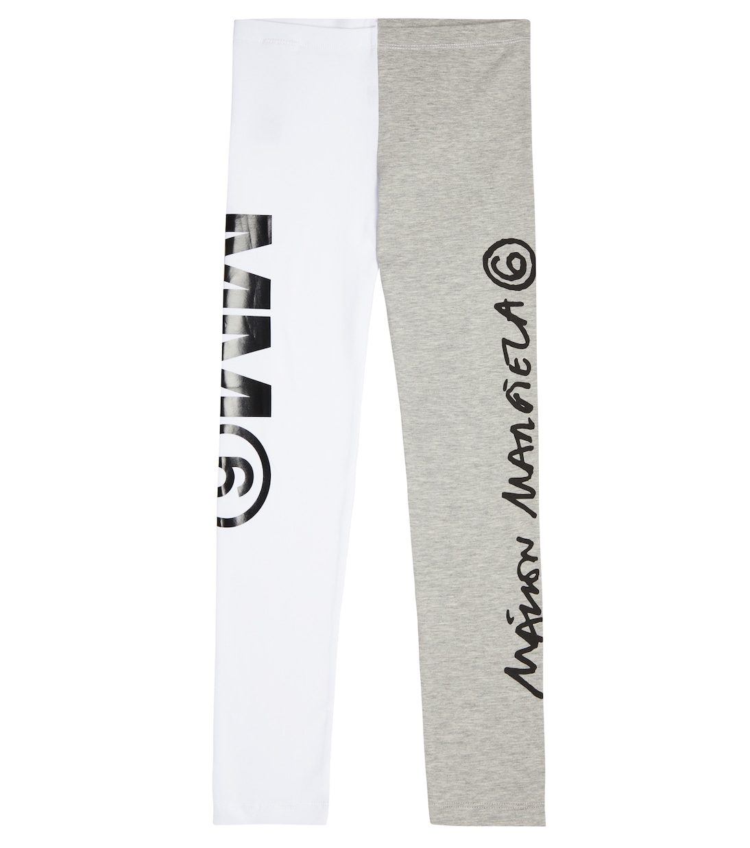 Logo cotton-blend leggings | MM6 Maison Margiela Kids