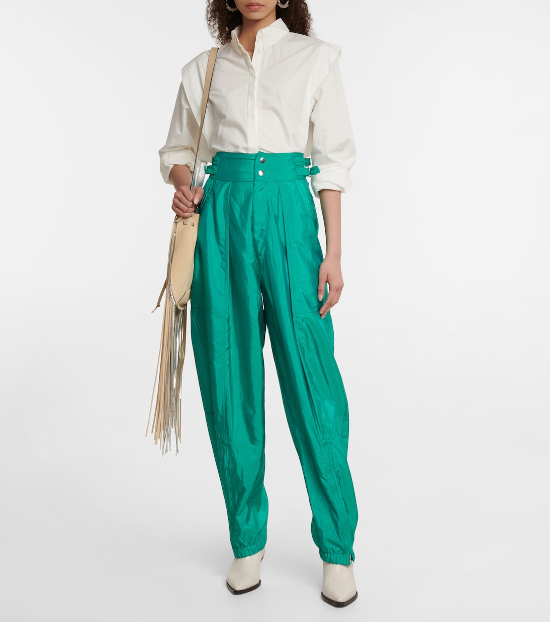 Pantalon tapered Olga à taille haute | Isabel Marant