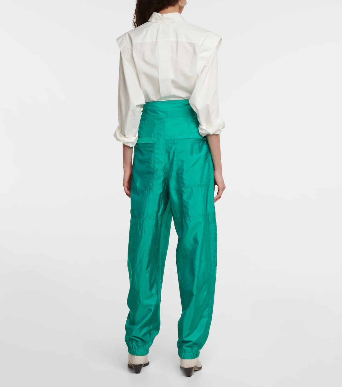Pantalon tapered Olga à taille haute | Isabel Marant