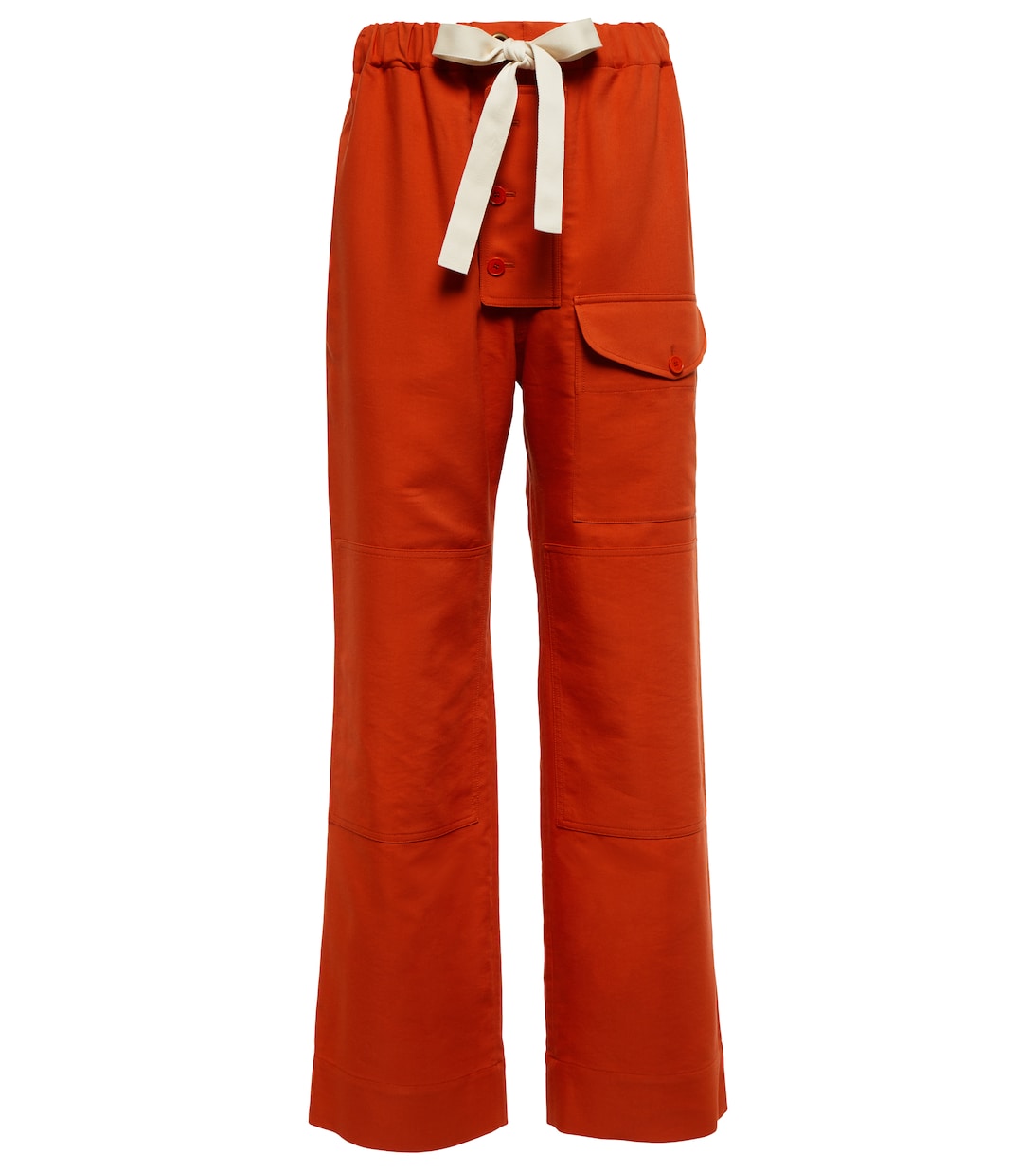 Pantalones cargo de sarga de algodón | Stella McCartney