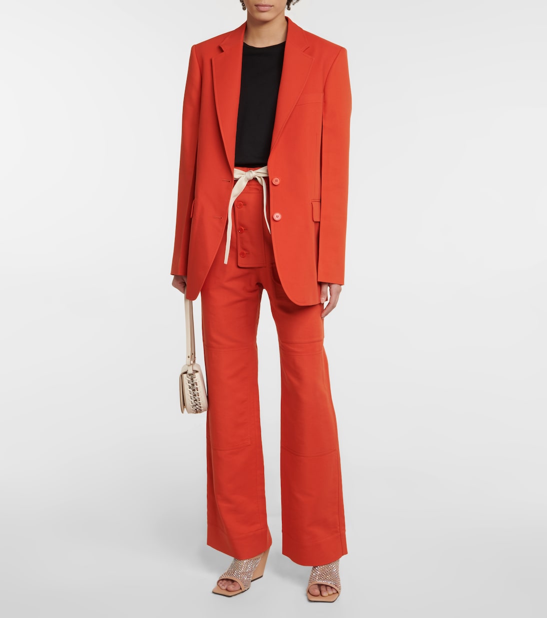 Pantalones cargo de sarga de algodón | Stella McCartney