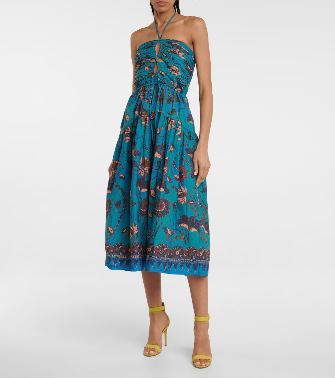 Vestido midi Ella floral | Ulla Johnson