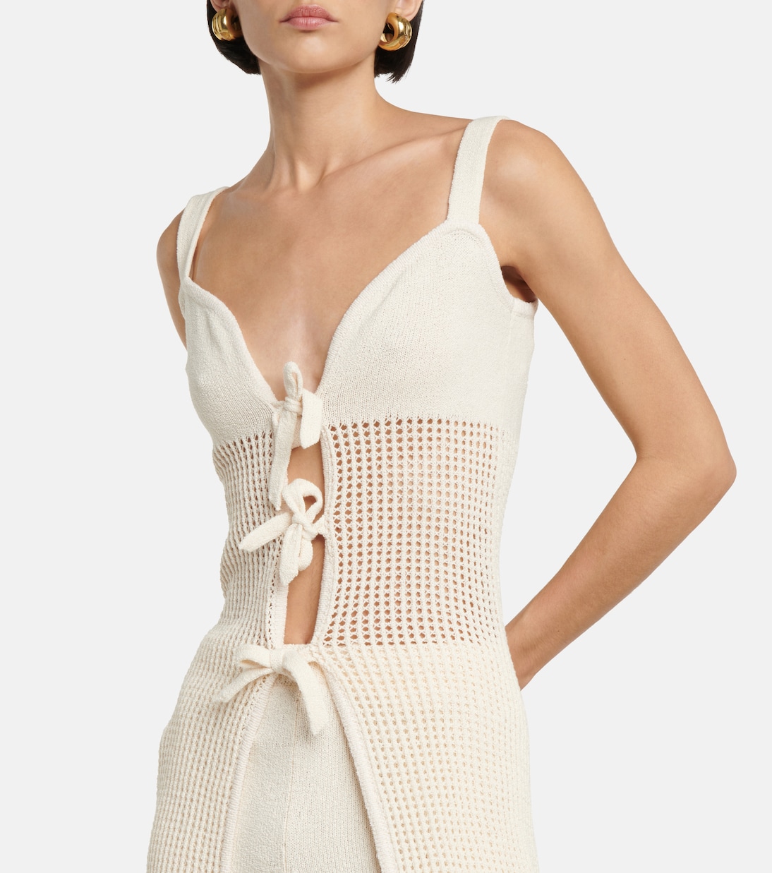 Robe de plage Elianne en crochet | Nanushka