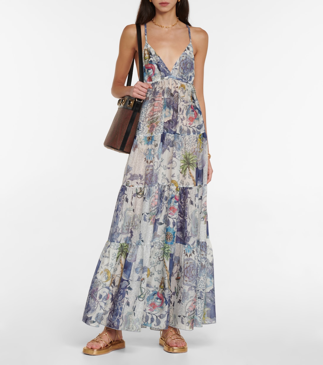 Maxikleid aus Baumwolle und Seide | Etro