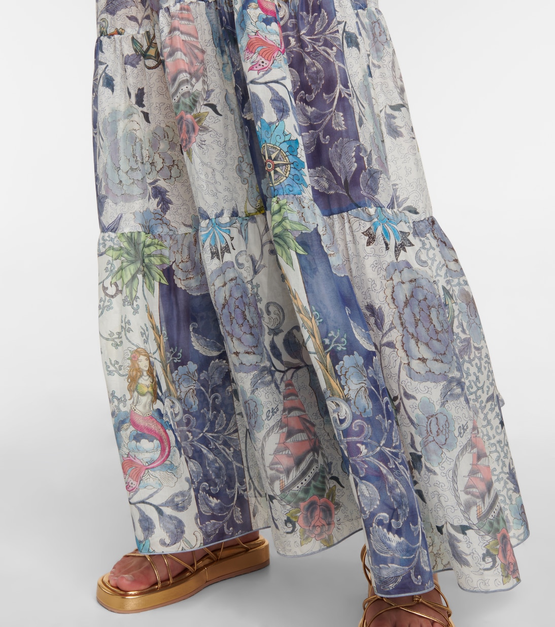 Maxikleid aus Baumwolle und Seide | Etro