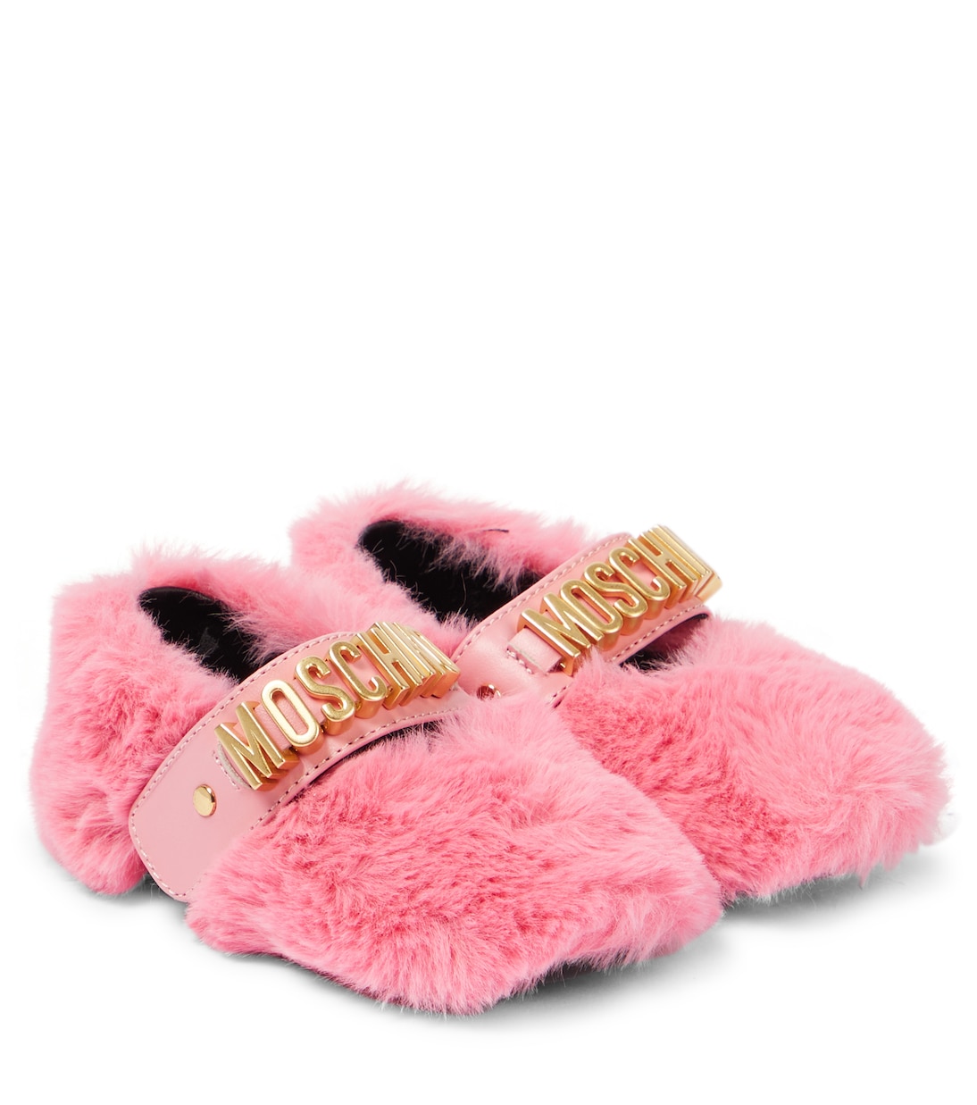 Baby faux fur flats | Moschino Kids
