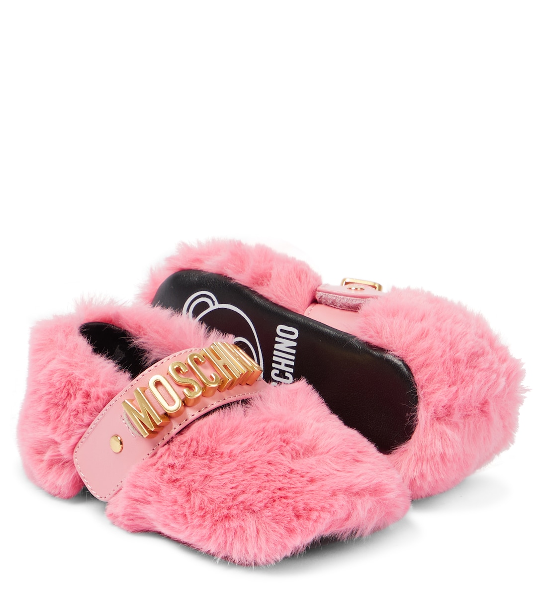 Baby faux fur flats | Moschino Kids