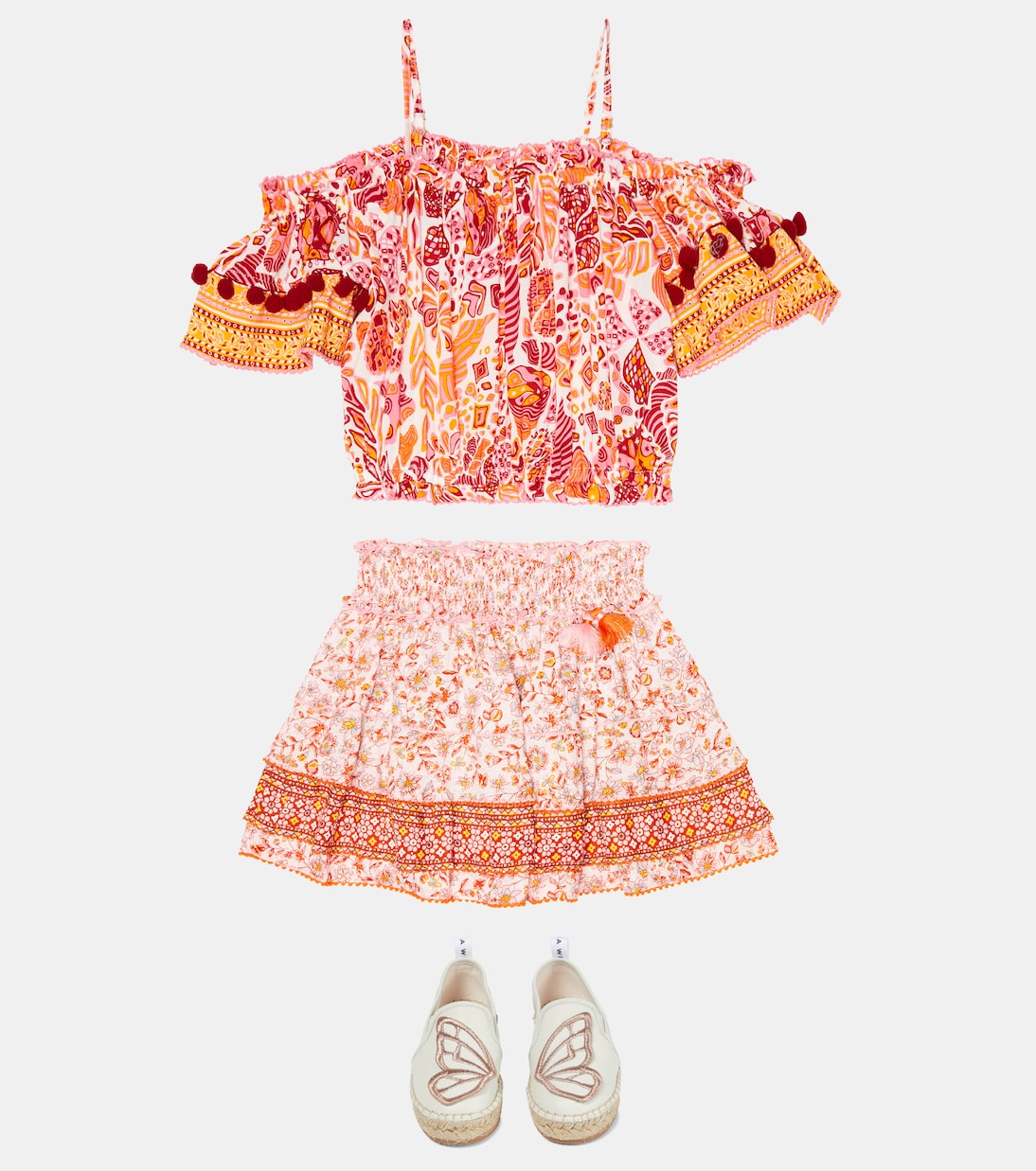 Ariel floral skirt | Poupette St Barth Kids