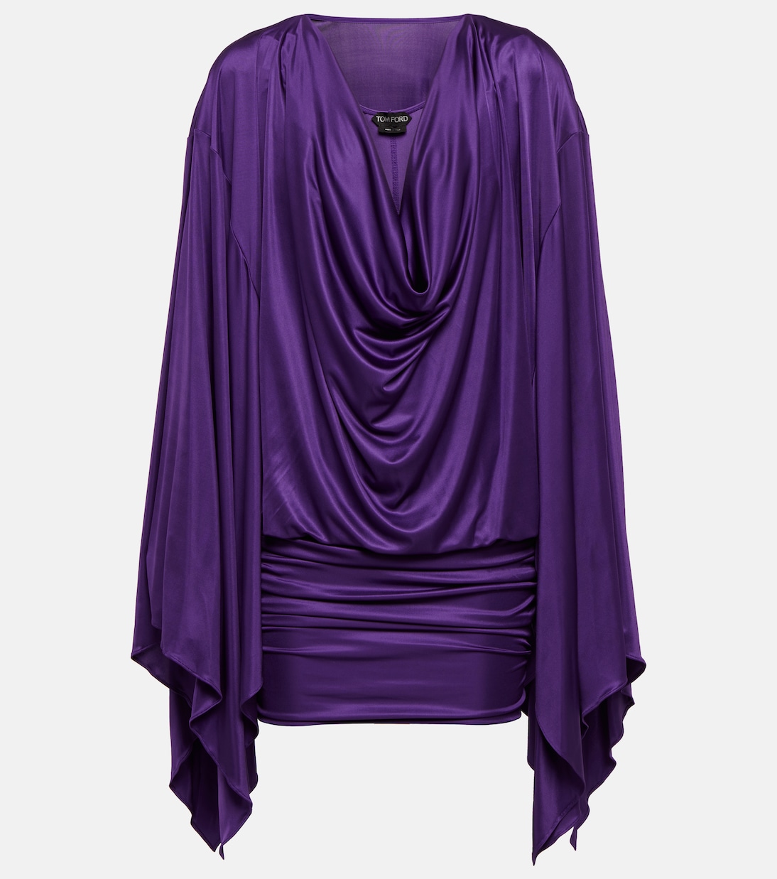 Cowl-neck satin minidress | Tom Ford