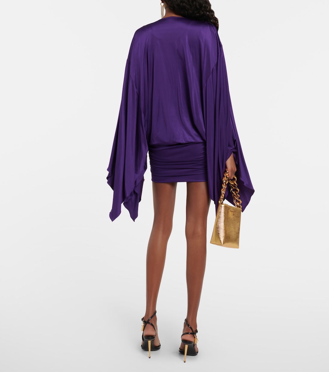 Cowl-neck satin minidress | Tom Ford