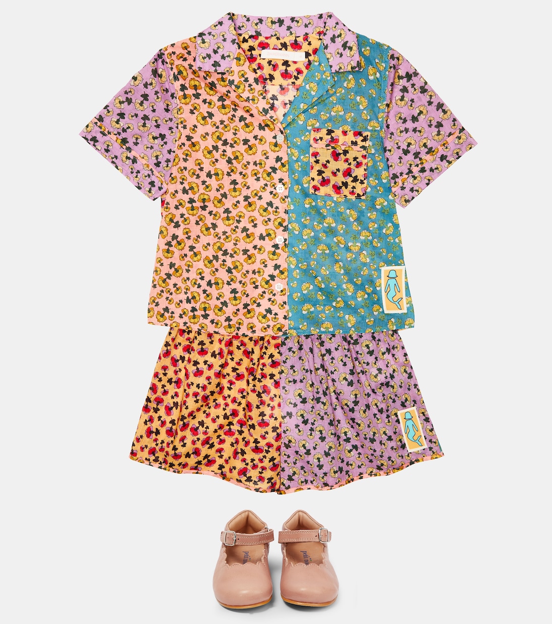 Short Tiggy en coton à fleurs | Zimmermann Kids