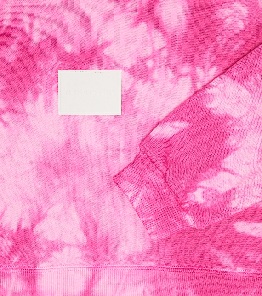 Felpa tie-dye in cotone con cappuccio | MM6 Maison Margiela Kids