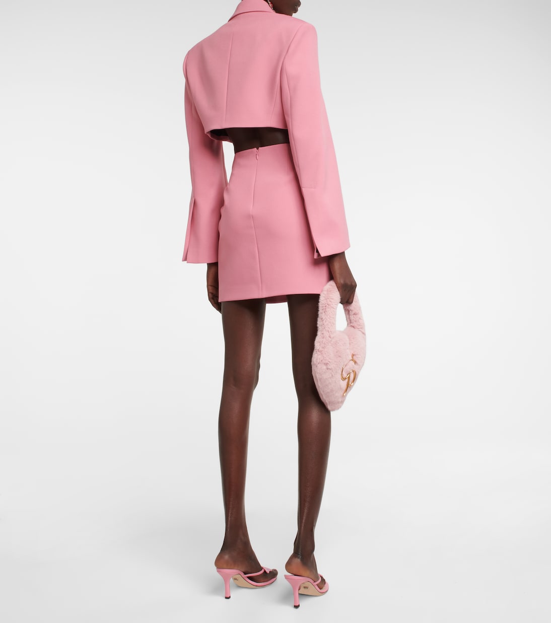 Blazer cropped in crêpe | Blumarine