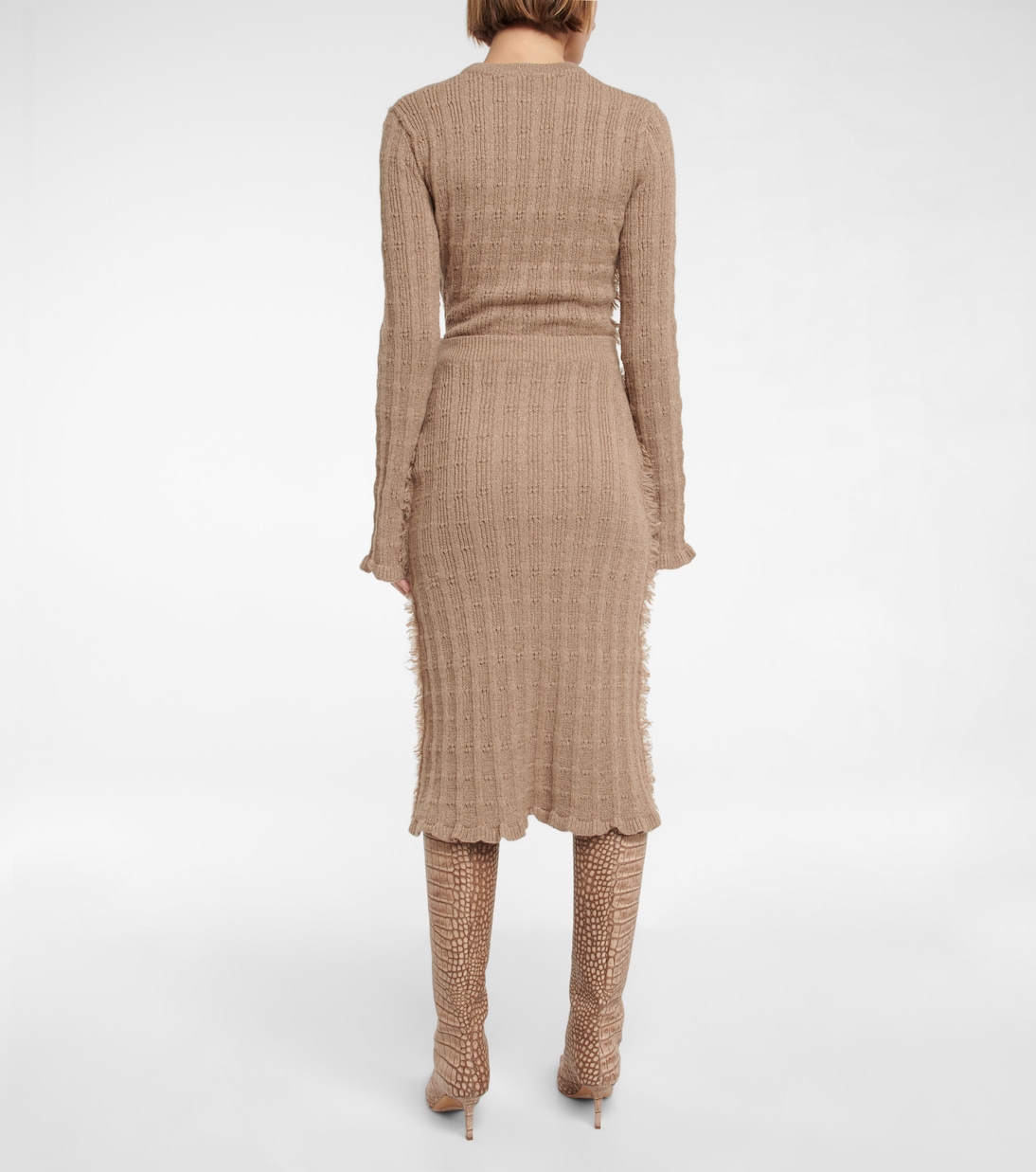 Falda midi en mezcla de lana | Acne Studios