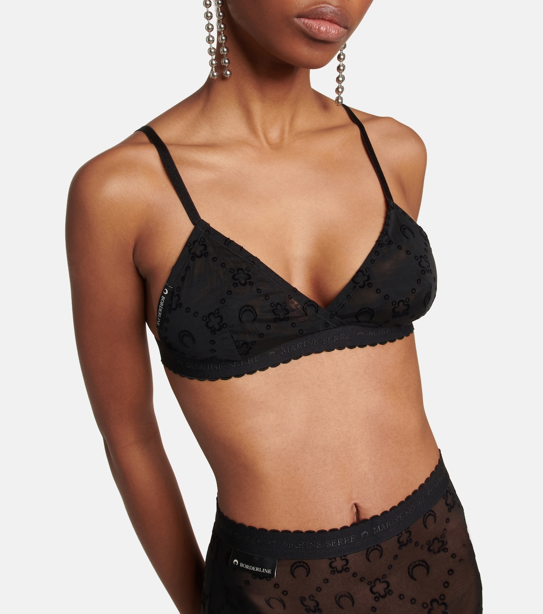 Bralette Moonogram aus Mesh | Marine Serre