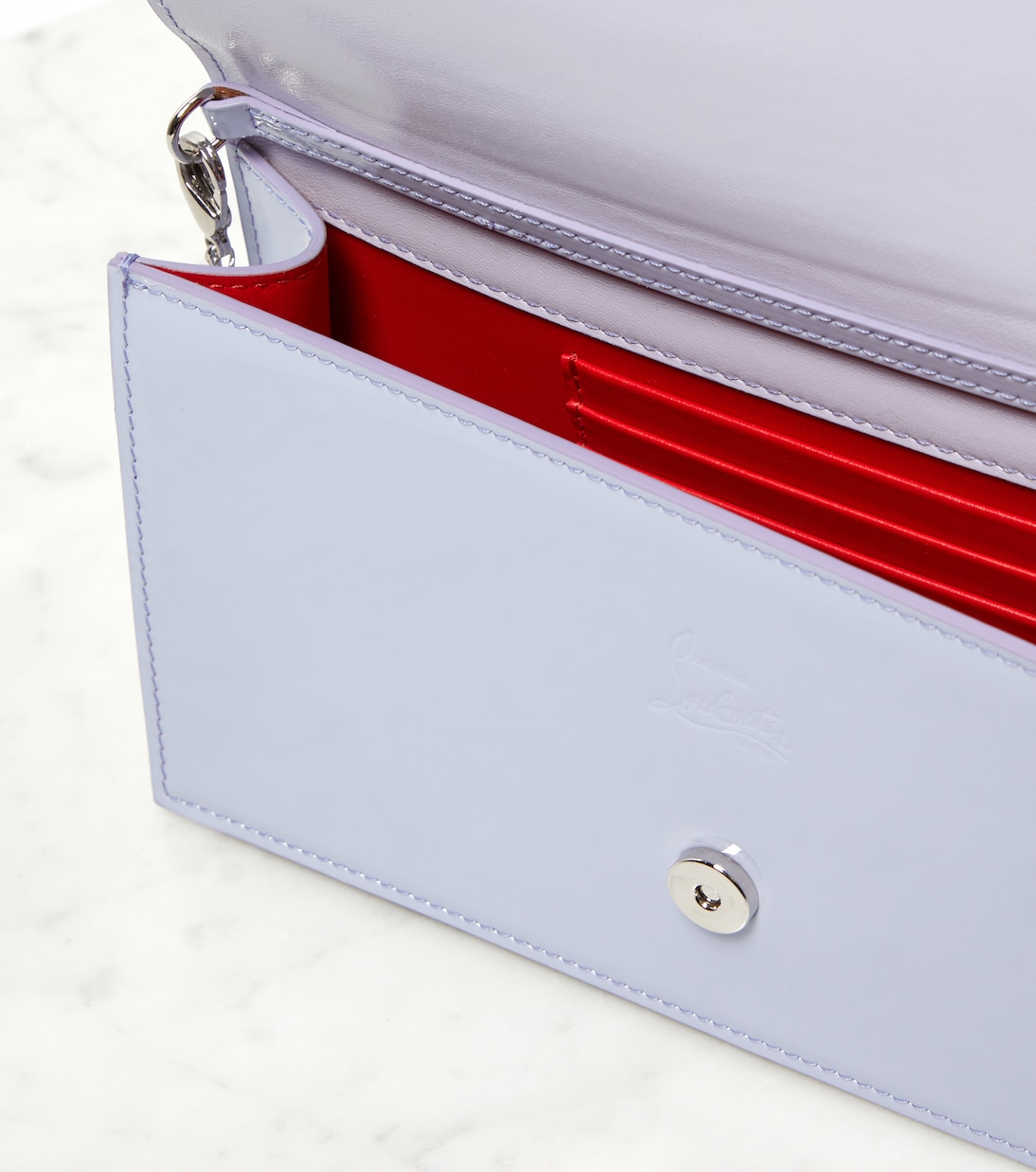Loubi54 patent leather clutch | Christian Louboutin