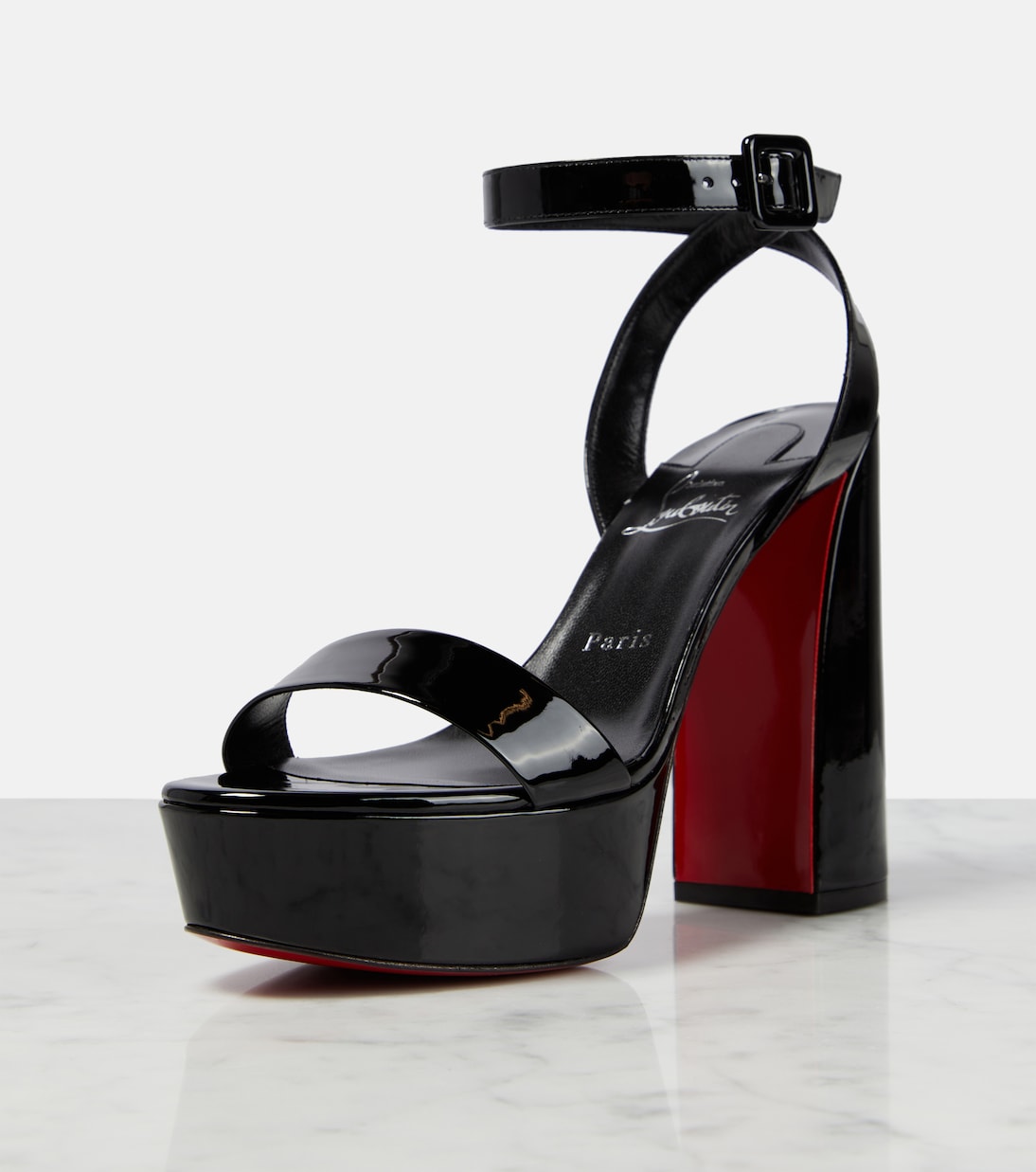 Sandales Movida Sabina à plateau en cuir | Christian Louboutin