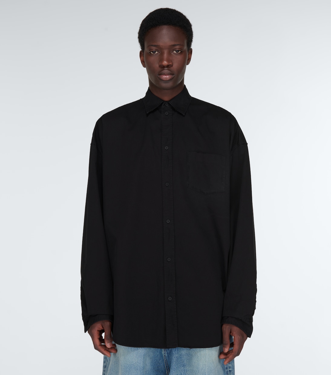 Giacca camicia oversize in cotone | Balenciaga