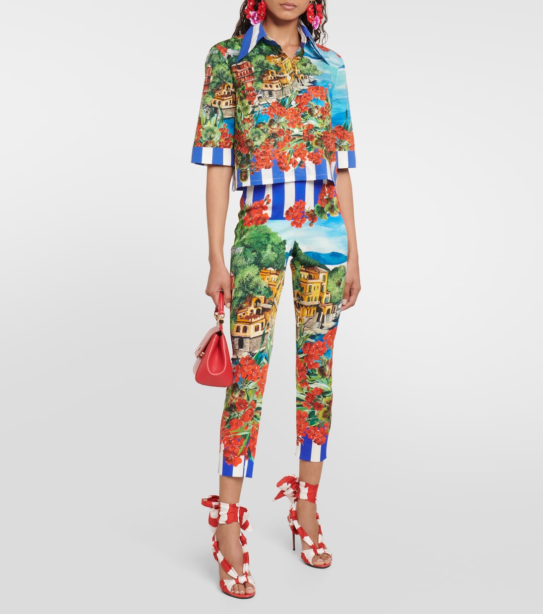 Portofino camisa en popelín de algodón | Dolce&Gabbana