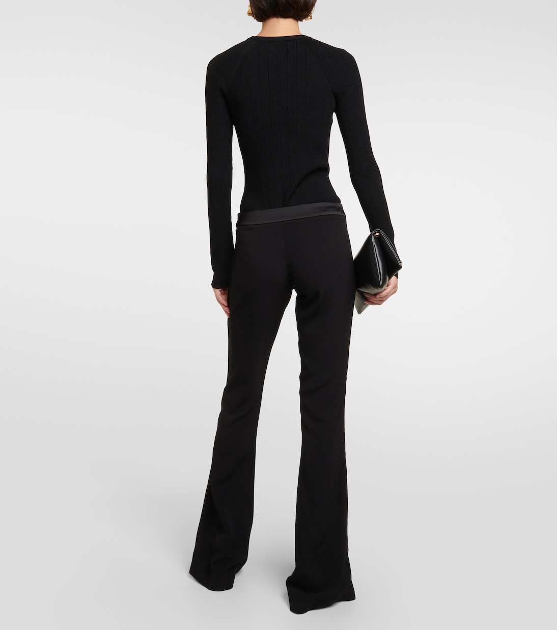 Pantaloni flared a vita bassa | Balmain