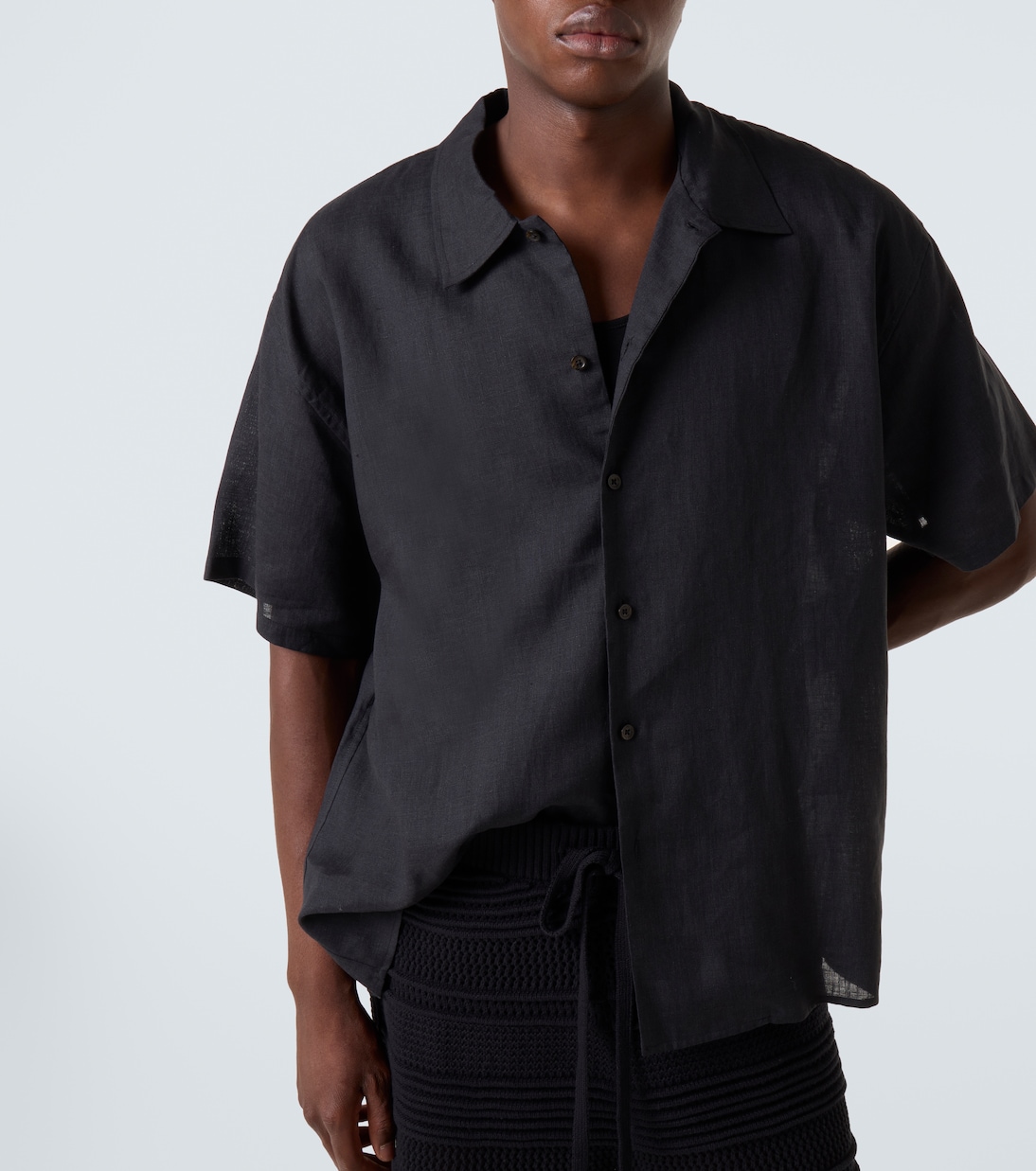 Camicia oversize in lino | Commas