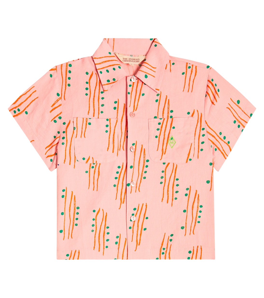 Camicia in lino e cotone con stampa | The Animals Observatory