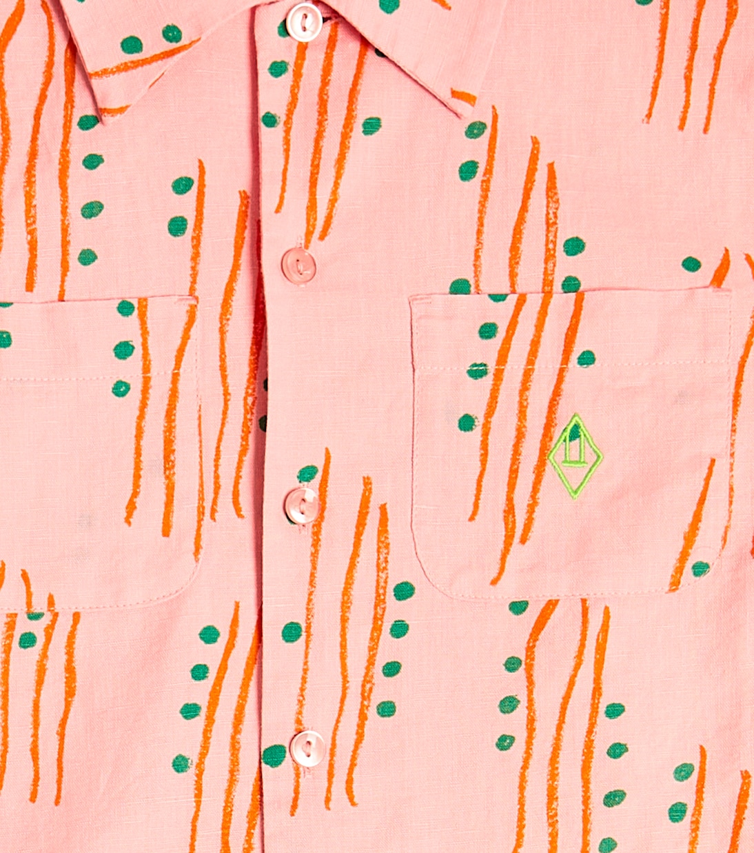Camicia in lino e cotone con stampa | The Animals Observatory