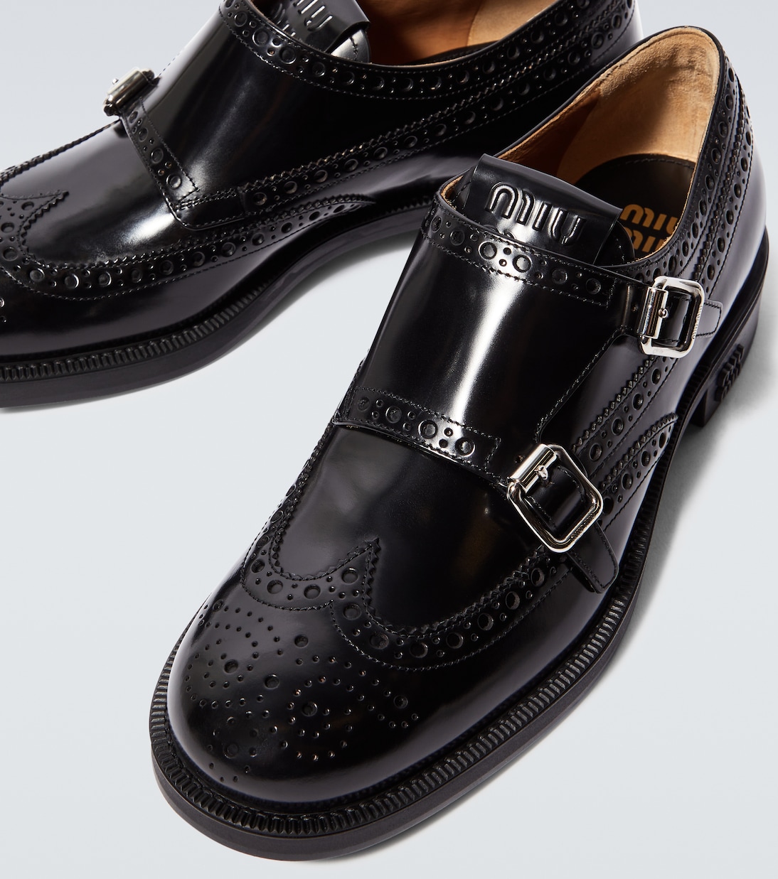 X Church's Monkstrap-Schuhe aus Leder | Miu Miu