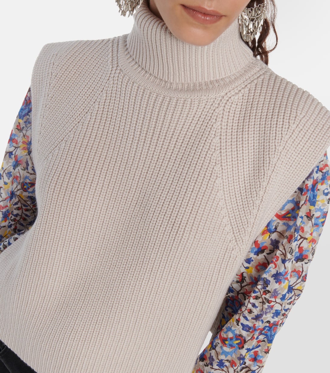 Megan turtleneck wool sweater vest | Marant Etoile