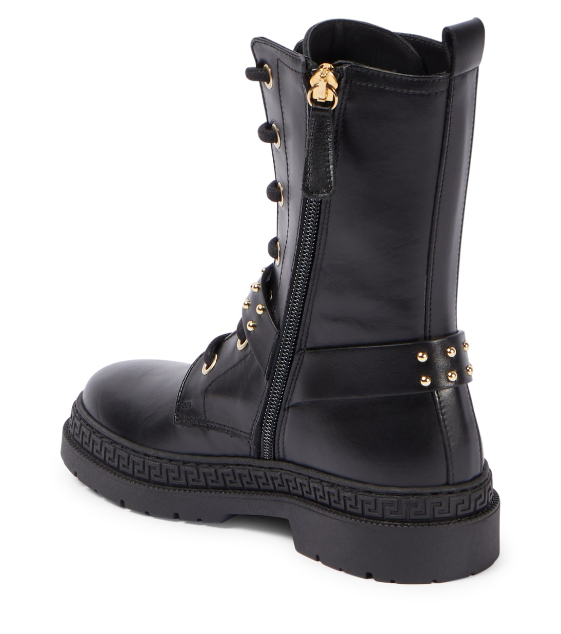 Stivali stringati Medusa in pelle | Versace Kids