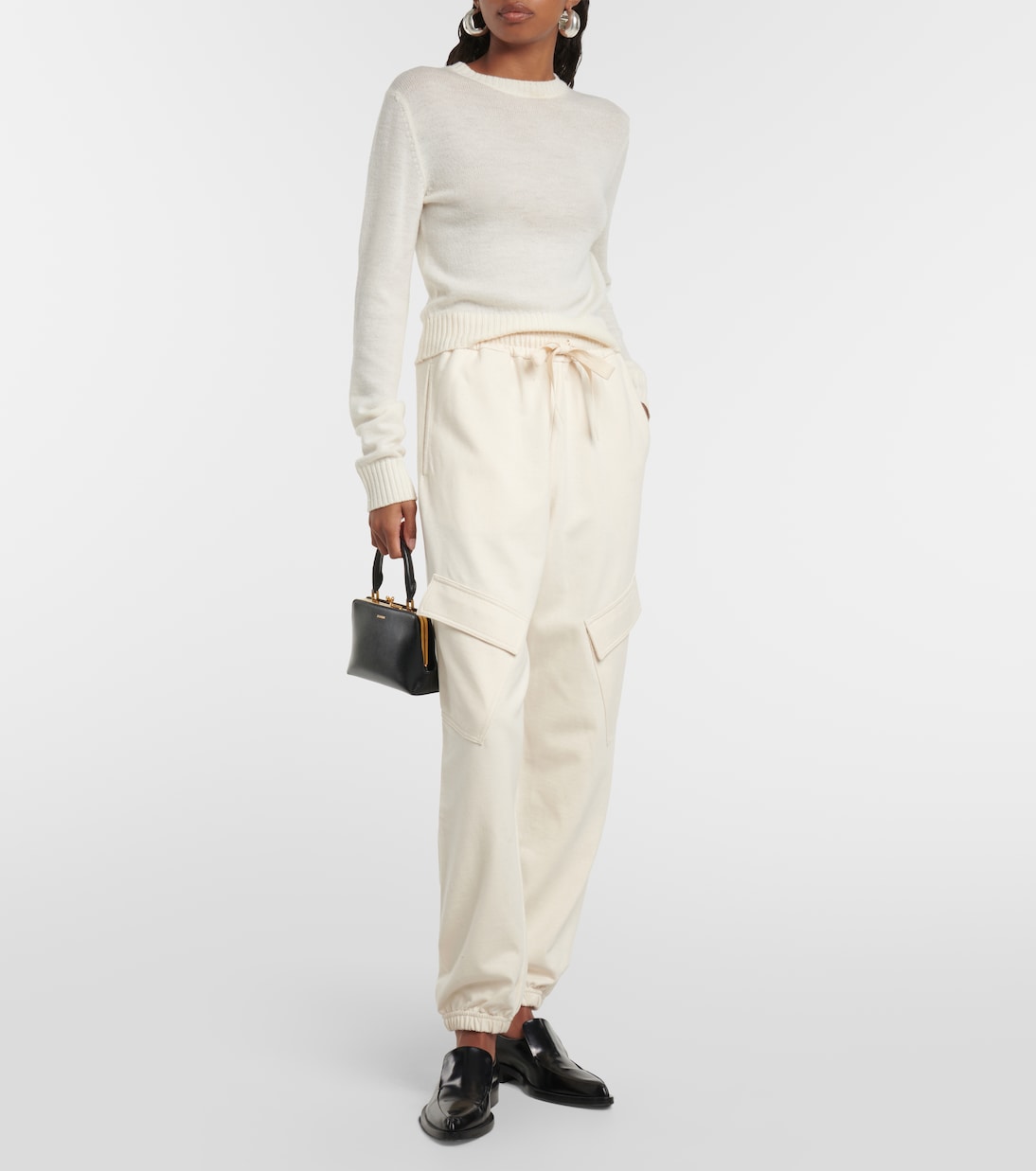 Cotton jersey cargo pants  | Jil Sander