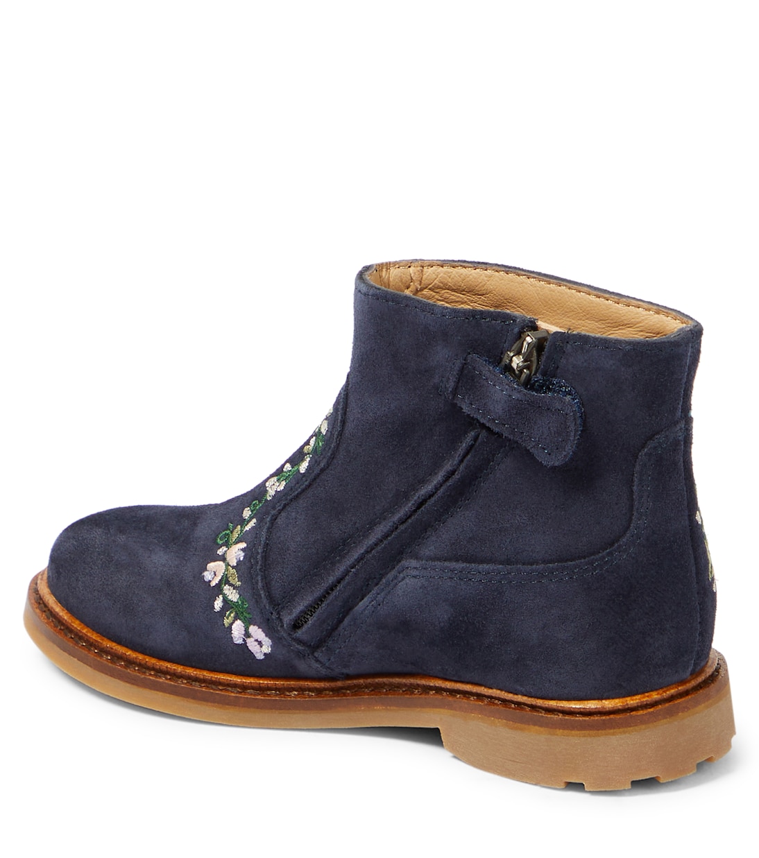 Bottes Sister Brodi brodées en daim | Pom d'Api